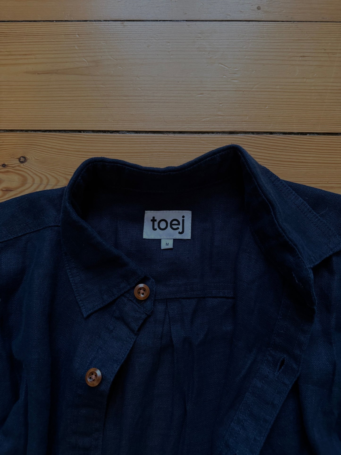 Dark blue 100% organic hemp shirt