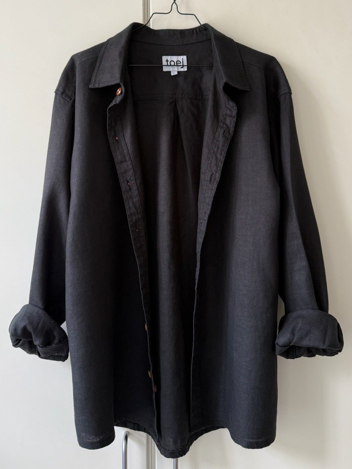 Black 100% organic hemp shirt
