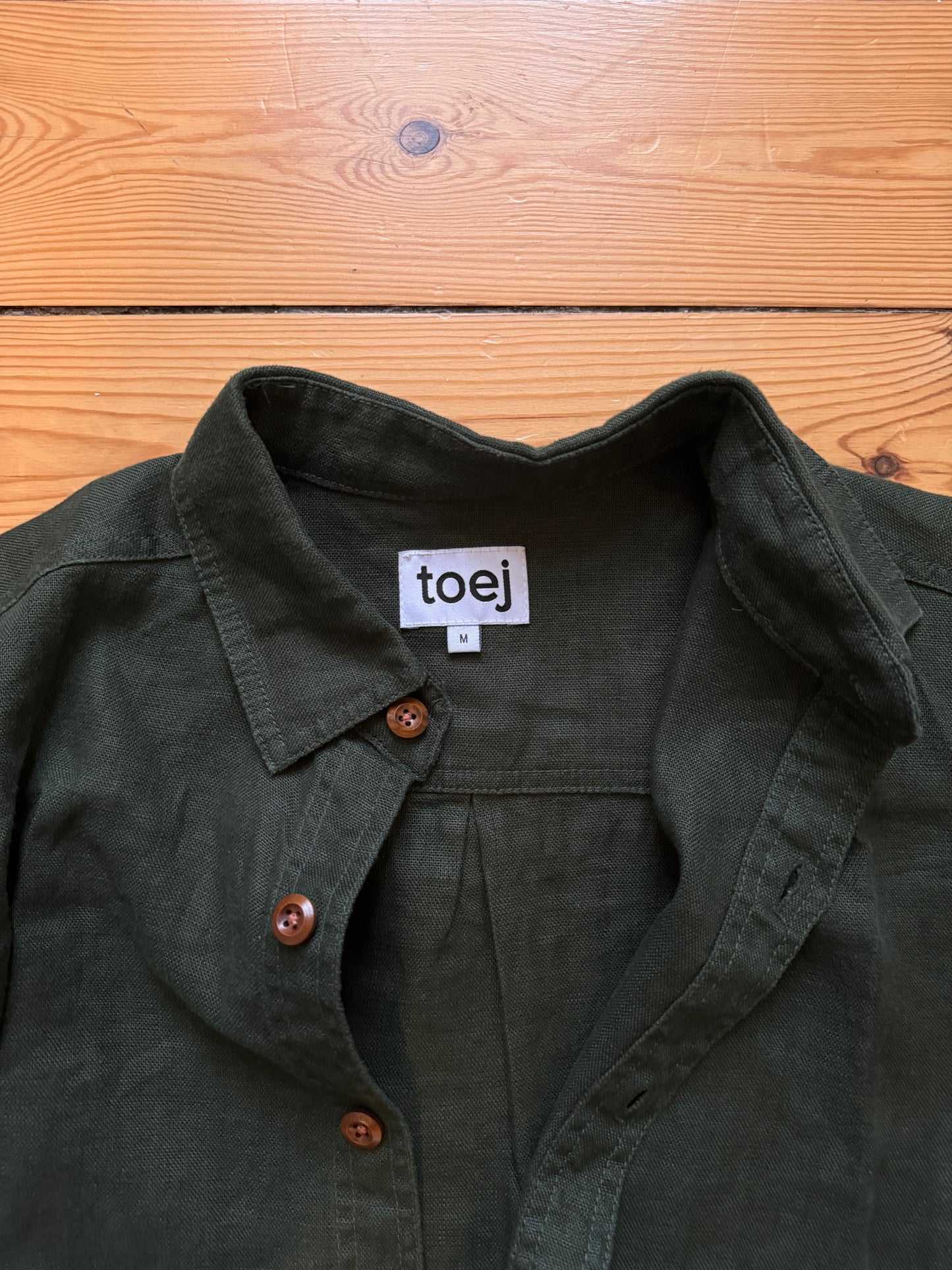 Dark green 100% organic hemp shirt