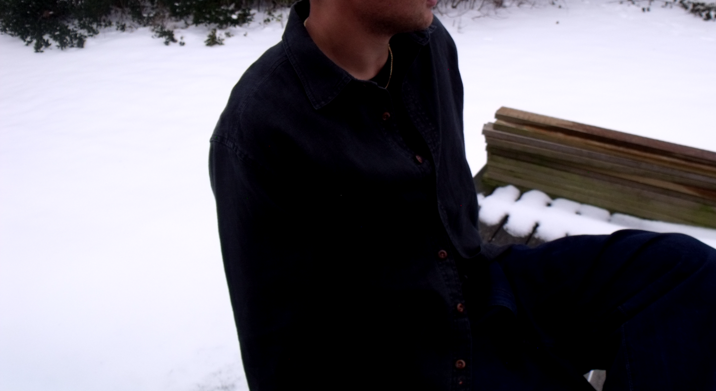 Black 100% organic hemp shirt
