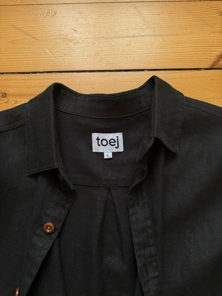 Black 100% organic hemp shirt