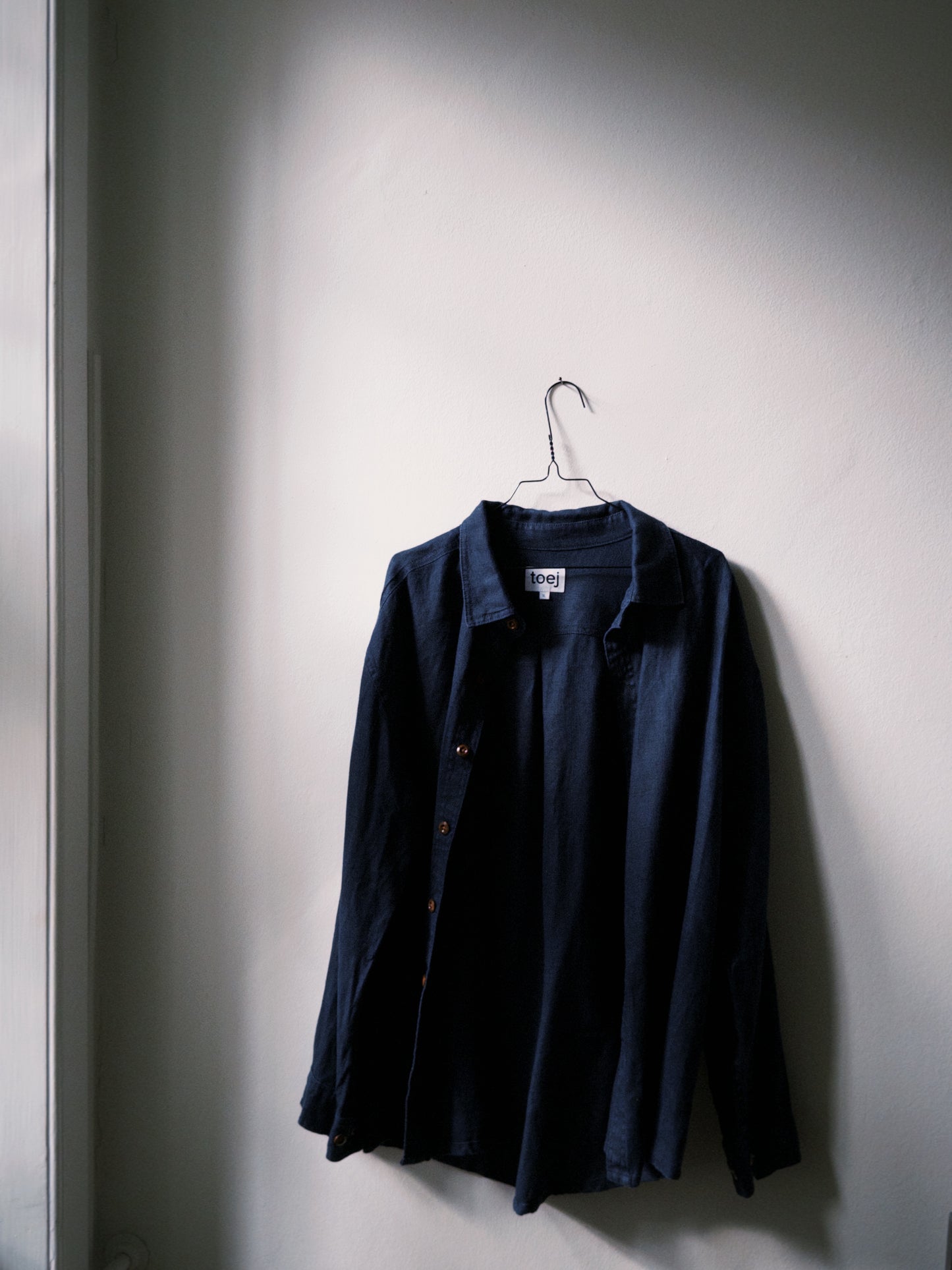 Dark blue 100% organic hemp shirt